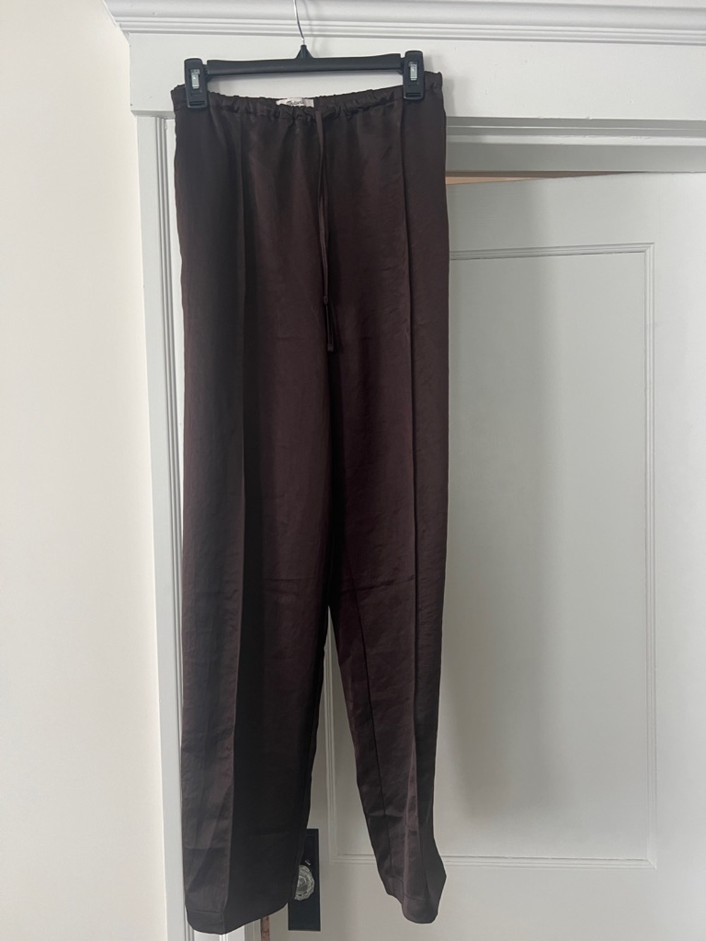 Madewell brown satin pants